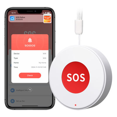 buy Tuya WIFI Smart SOS Call Button Wireless Caregiver Pager Smart Call System Krankenschwester ruft Ältere Alarm Patienten Hilfe System Smart Life Online-Herstellung