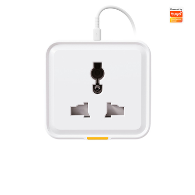 Tuya Smart Home Plug: Universal Type-C 16A WiFi RF433 Travel Adapter Steckdose mit App-Steuerung, Sprachassistentenkompatibilität und Energieüberwachung