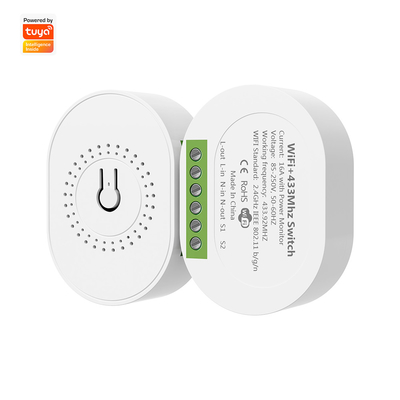 kaufen SMATRUL 16A Smart Power Monitor Breaker Tuya WiFi & RF433 Wireless Switch Mini 2-Way ModuleTimer Arbeiten mit Google Home und Alexa Online-Herstellung