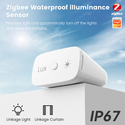 Zigbee Tuya Smart Home Lichtbeleuchtung Sensor Lichthelligkeitsdetektion Detektionssensor DIY Verknüpfte Vorhang IP67 wasserdicht und staubdicht