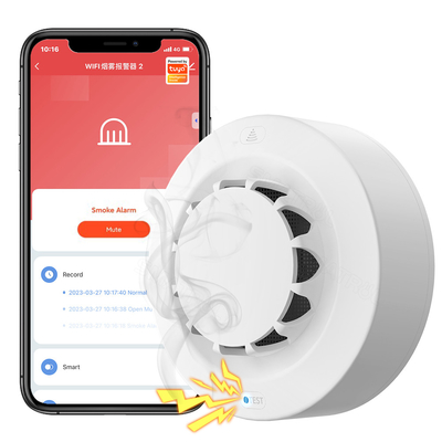 Guter Preis Tuya WiFi Smart Rauchmelder Brandschutz 90db Rauchhaus Kombination Feuermelder Heimsicherheitssystem Online