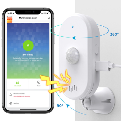 Guter Preis Tuya Smart Wifi Pir Bewegungssensor Heimsicherheitssystem Detektor Alarm App Fernbedienung Timing Bewaffnung Online