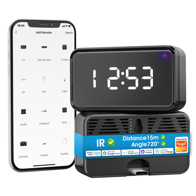 Guter Preis Wifi-Infrarot-Fernbedienung mit Zeitanzeige Ventilator Fernseher Dvd-Stimme Alexa Und Google Tuya IR-Steuerung Smart Home Online