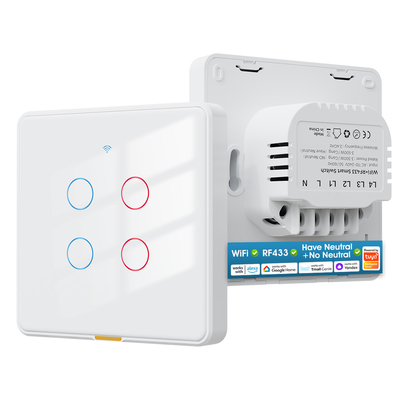 Guter Preis Tuya WLAN-Schalter RF433 Steuerung Timing Voice App Alexa, Google Home Smart Home ohne neutrale Draht WLAN EU Wandschalter Online