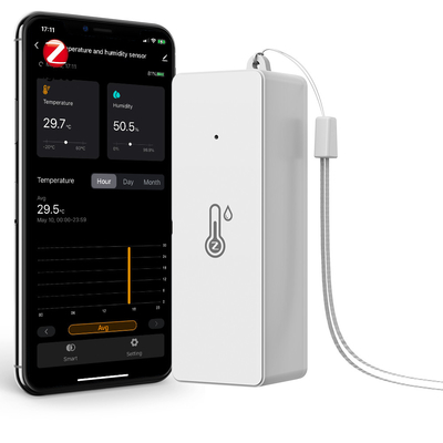 Guter Preis Tuya ZigBee3.0 Smart Temperatur- und Feuchtigkeitssensor, mit Batterie, Mini Indoor Hygrometer, Arbeit mit Alexa, Google Home Online