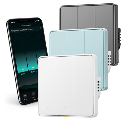 Guter Preis Tuya WiFi RF433 Smart Wall Switch, 110-250V, keine neutrale Leitung erforderlich, Sprachsteuerung mit Alexa, Google Home, Tmall Genie und App Timing Features Online