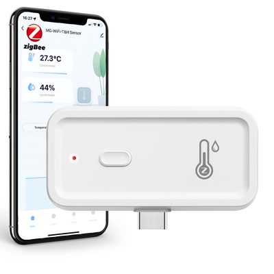 Guter Preis Tuya Zigbee WLAN Feuchtigkeit Temperaturmonitor Smart Hygrometer Thermometer drahtloses elektronisches Hygrometer Monitor Smart Indoor Kompatibel mit Alexa Google Assistant Online
