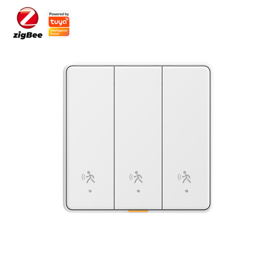 Guter Preis Tuya ZigBee Radar Bewegungssensor Schalter Sensing Keine neutrale Smart Home EU Wandlicht Schaltfläche aus Keine Kondensator Timing App Online