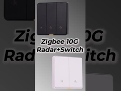 Tuya ZigBee Radar Bewegungssensor Schalter Sensing No Neutral Smart Home EU Wandlicht Schaltfläche aus